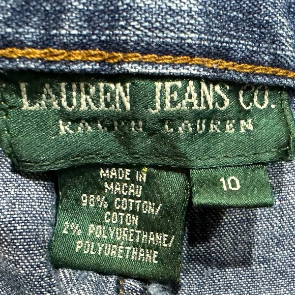 Lauren by Ralph Lauren Jeans Co Wide Leg Medium Wash‎ Denim Jeans Size 10 - Picture 8 of 8